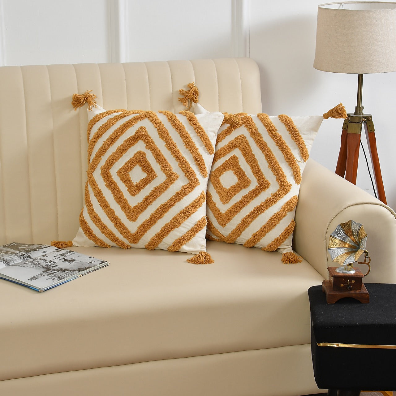 Boho Tufted Cushion cover - Set of 2