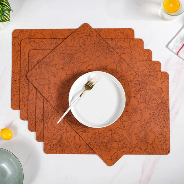 Leather Table Mats Set of 6
