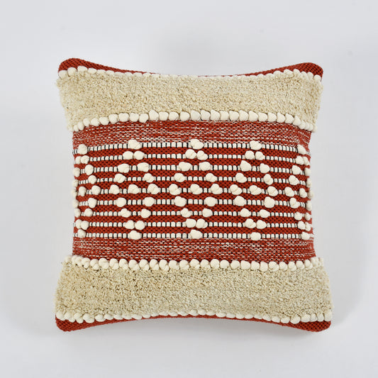 Multicolour Hand Crafted Pitloom Cushion Cover | 16 inch x 16 inch | Pack of 2