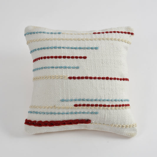 Multicolour Hand Crafted PitLoom Cushion Cover | 16 inch x 16 inch | Pack of 2