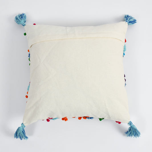 Multicolour Hand Crafted Pitloom Cushion Cover | 16 inch x 16 inch | Pack of 2