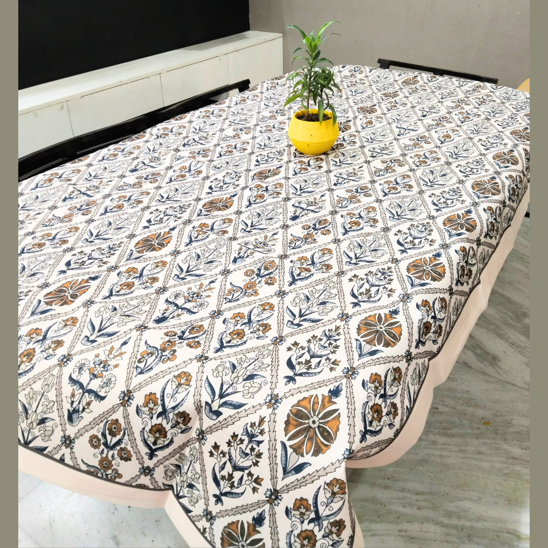 handblock print table cover