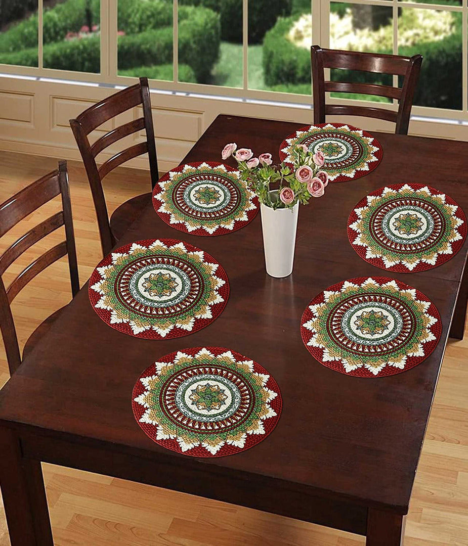 Printed and Braided Cotton Table Mats