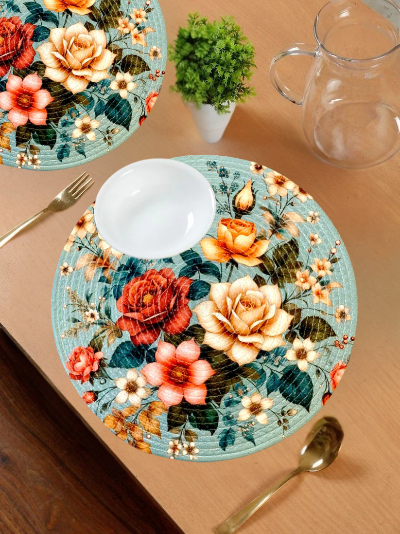 Printed and Braided Cotton Table Mats
