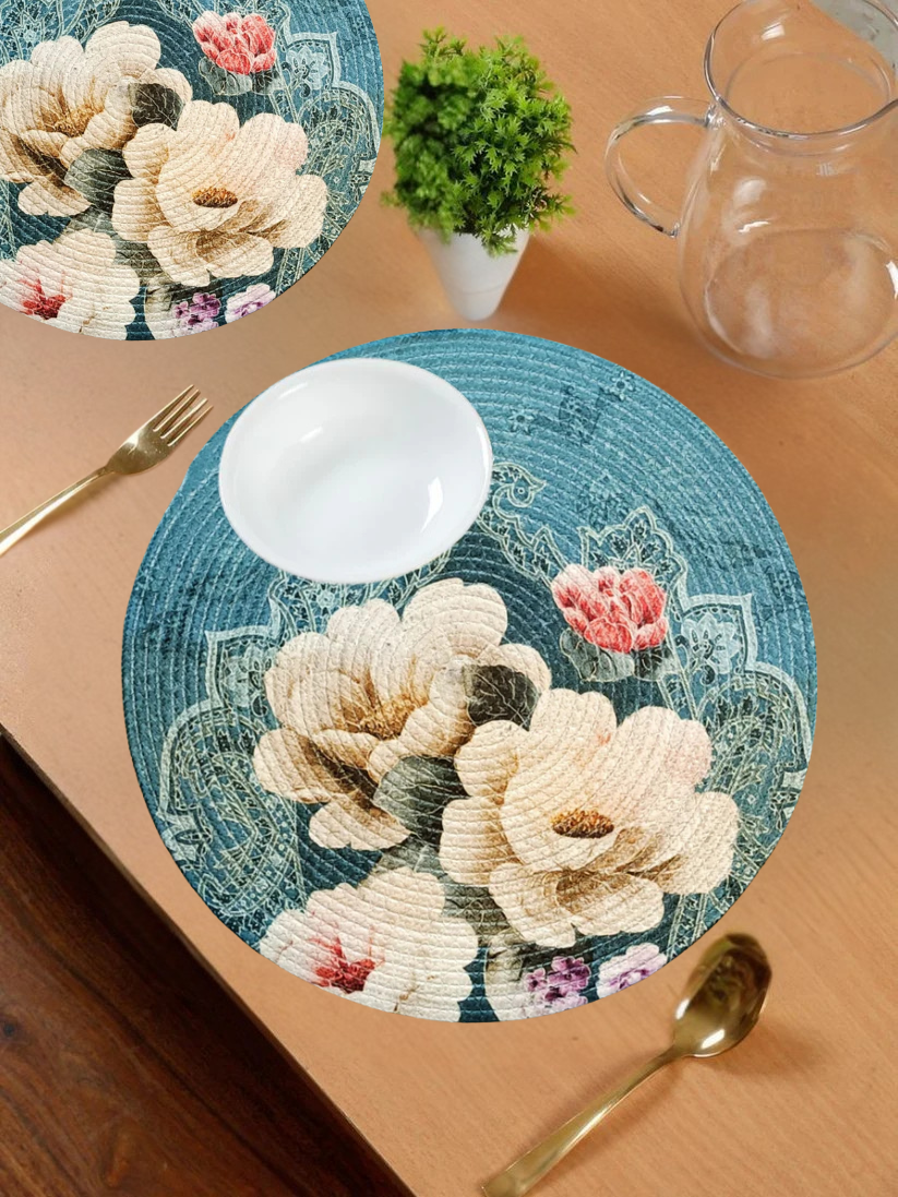 Printed and Braided Cotton Table Mats