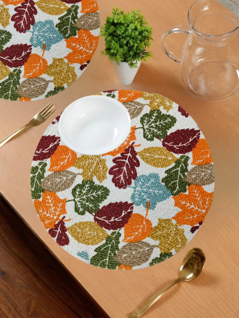 Printed and Braided Cotton Table Mats