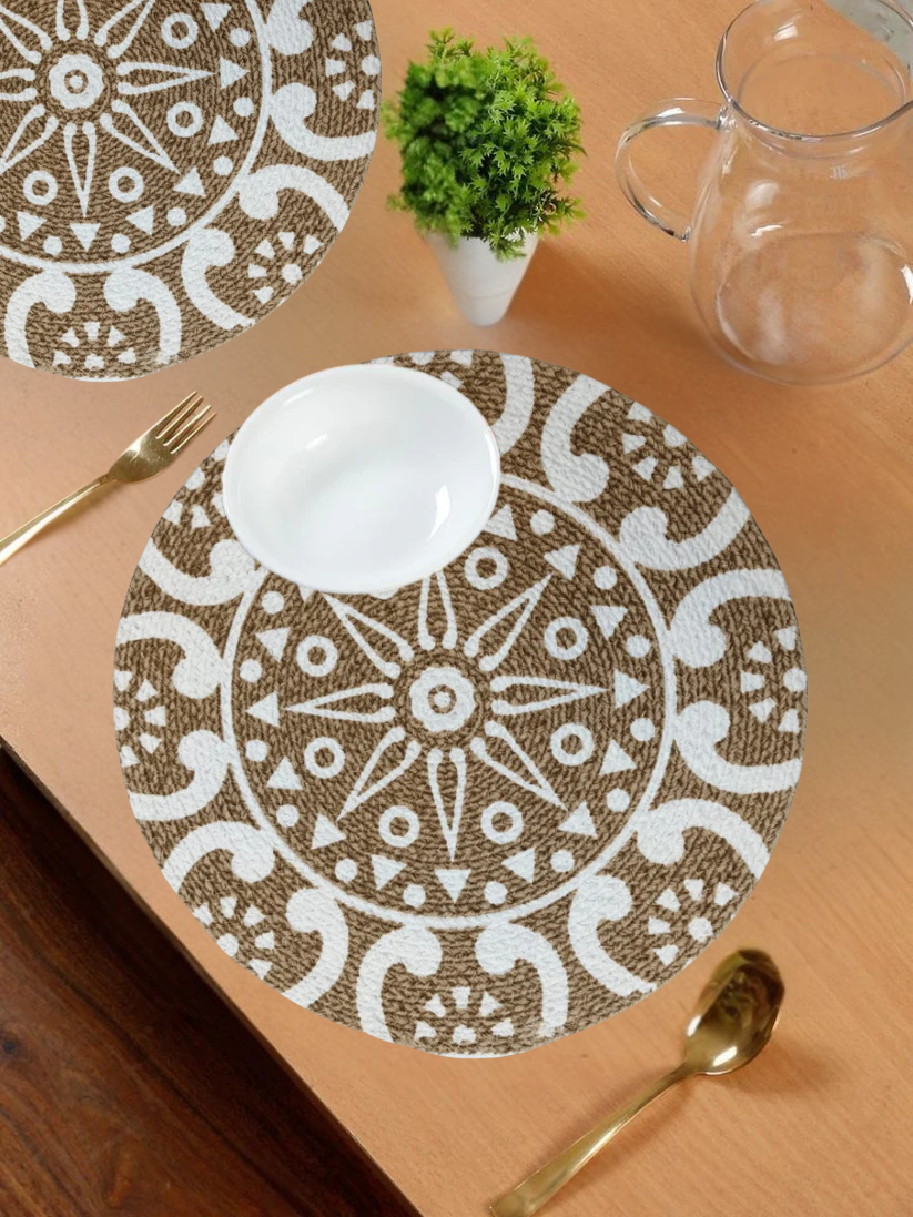 Printed and Braided Cotton Table Mats