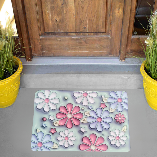 Water Absorbent 3D Door Mat for Bathroom