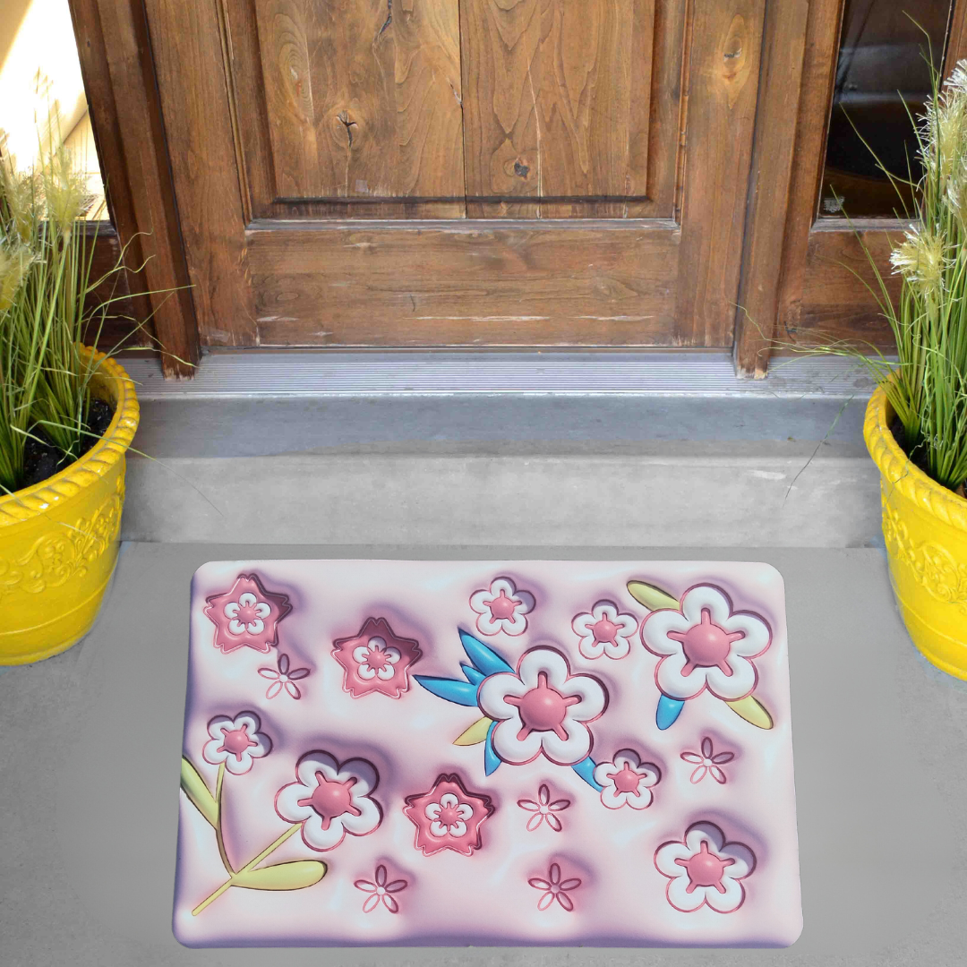 Water Absorbent 3D Door Mat for Bathroom