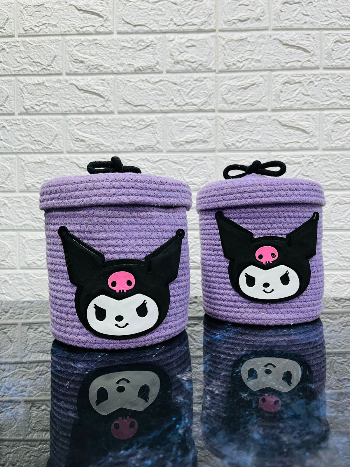 Small animal face Basket wid lid