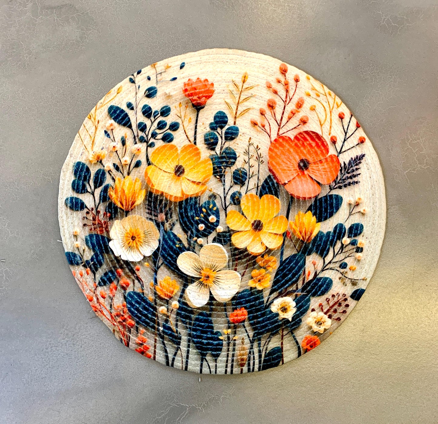 Printed and Braided Cotton Table Mats