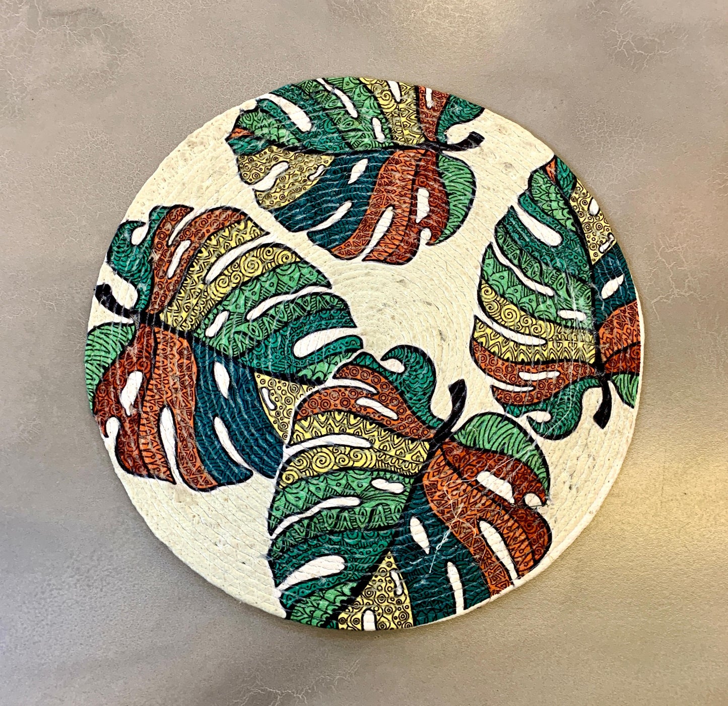 Printed and Braided Cotton Table Mats