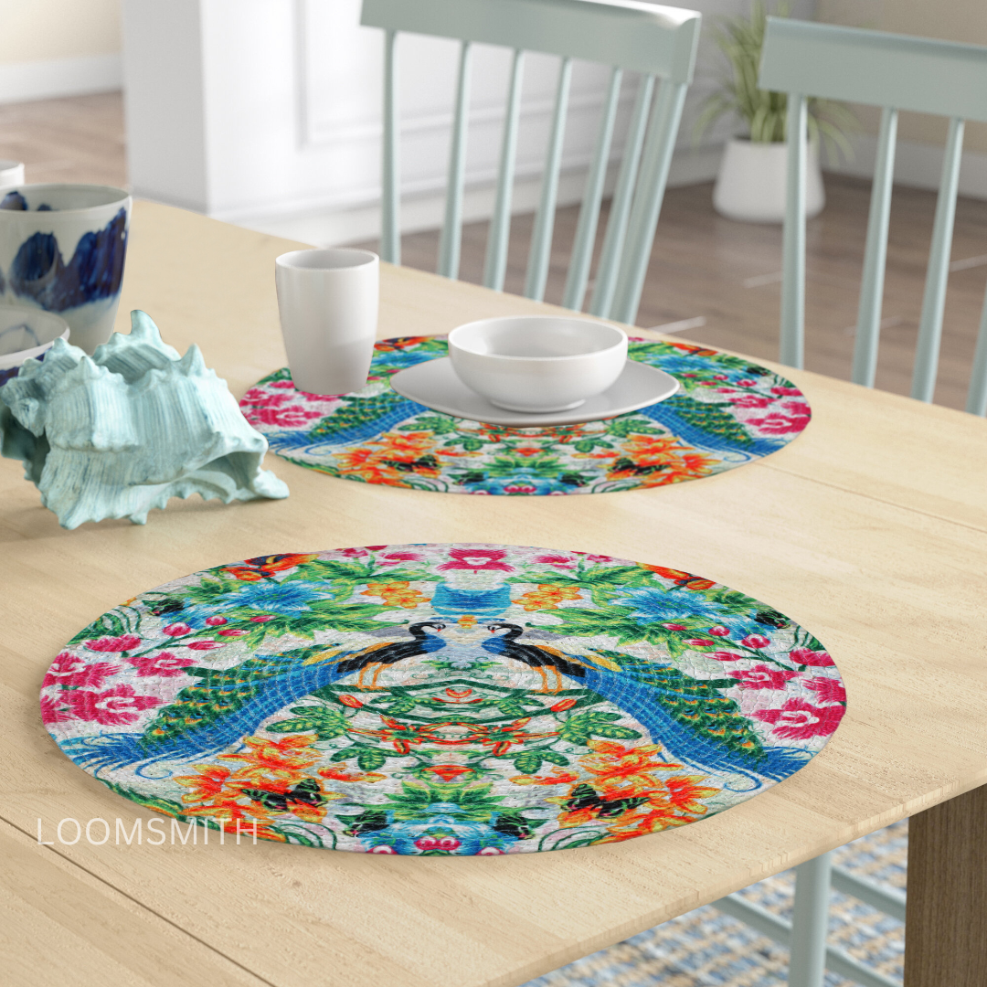 Printed and Braided Cotton Table Mats