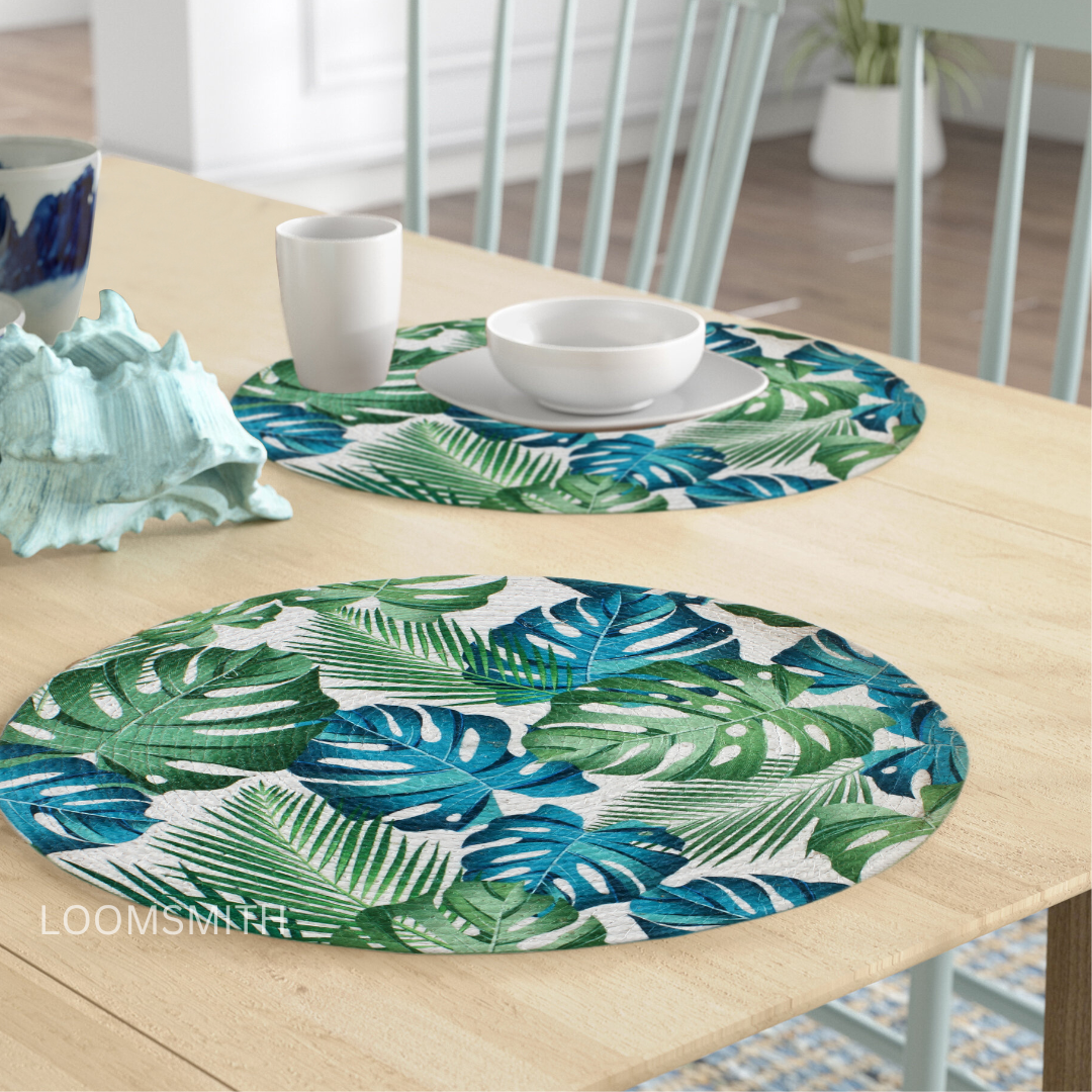 Printed and Braided Cotton Table Mats