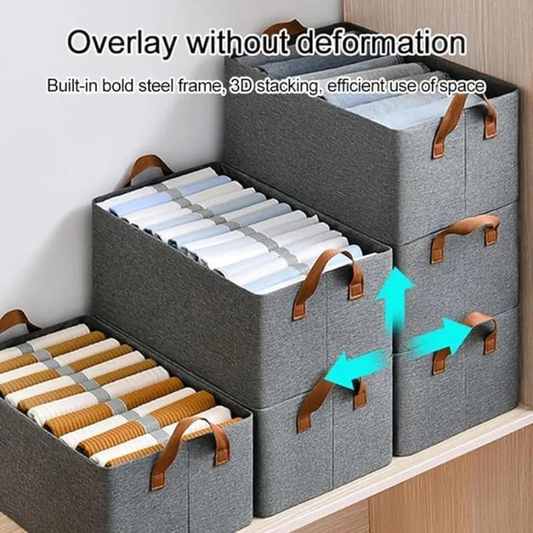 Oxford-Fabric-Plain-Clothes-Storage-Organiser-26-Litre-Capacity-For-Apparel-Clothes-Organiser-for-Wardrobe