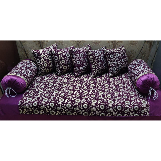 Designer Chenille Diwan Set of 8