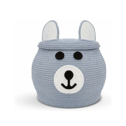 Grey-Kids-Toy-Storage-Basket-with-Lid