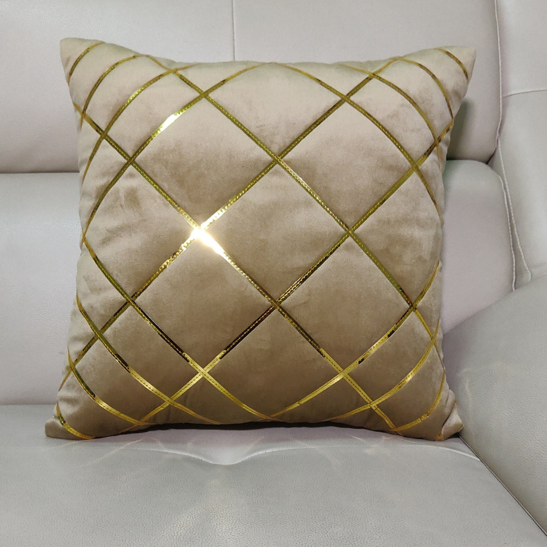 loomsmith-golden-striped-cushion-cover-set-of-five-beige-color-cushion-lying-on-sofa