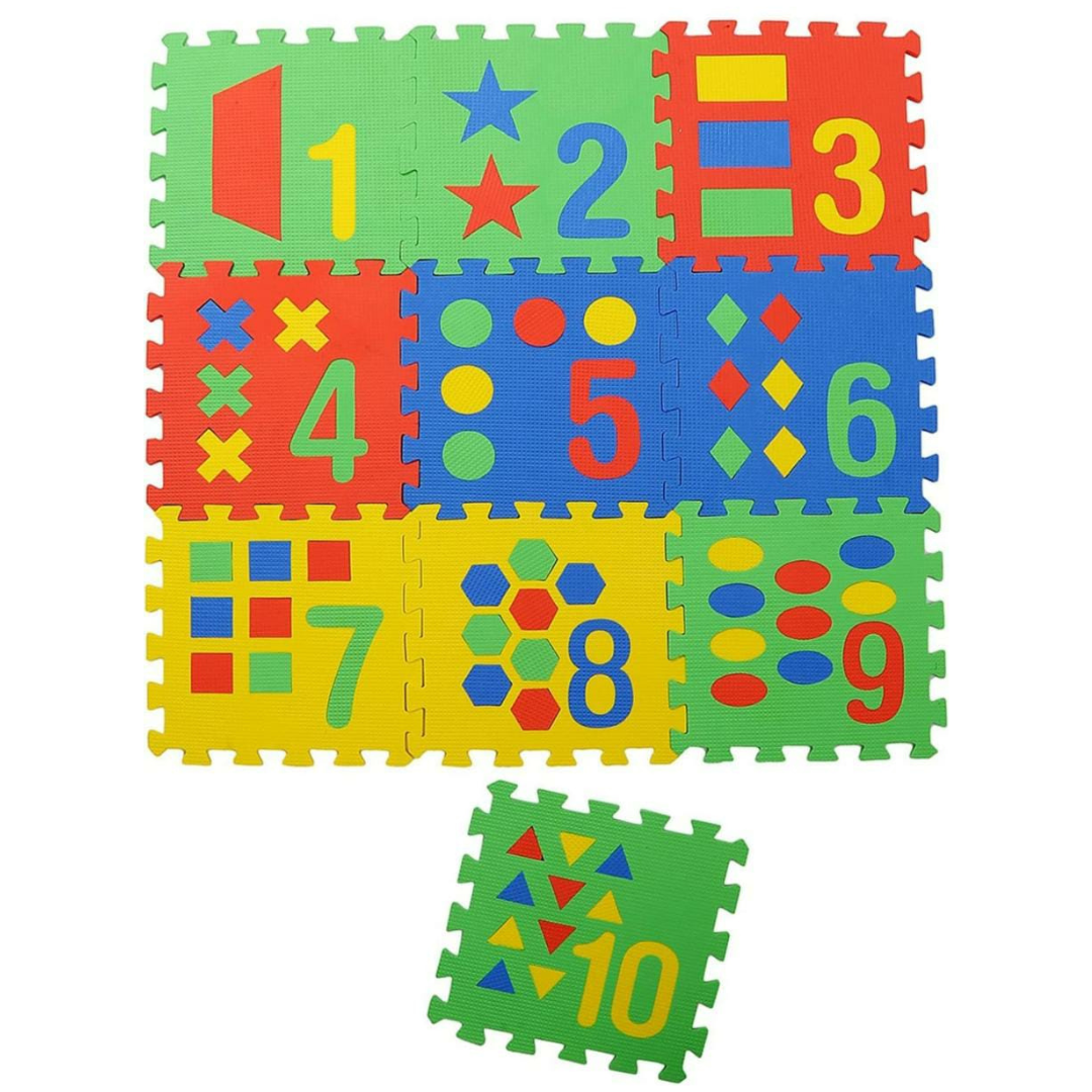 Solid Puzzle Mat for Kids (Counting to 10)