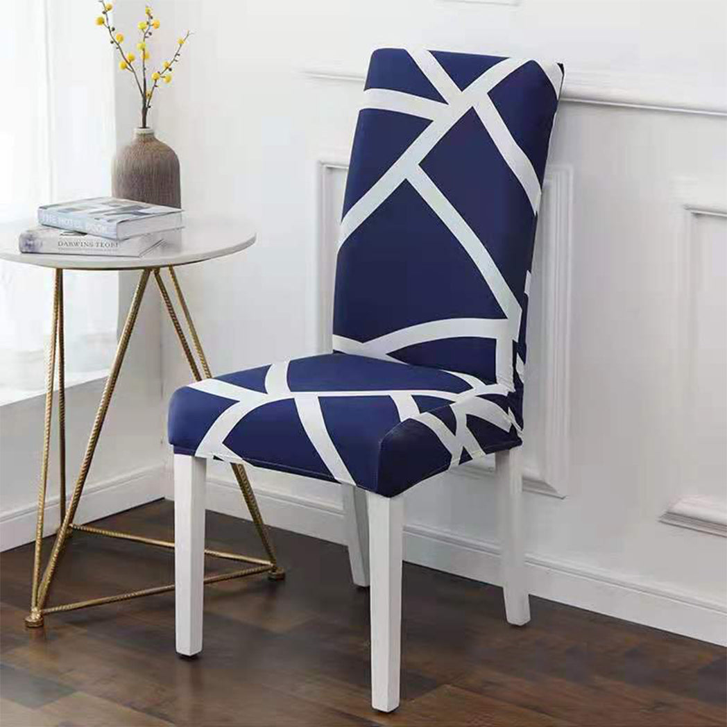 loomsmith-universal-stretchable-chair-cover-blue-color-set-of-6-abstract-printed-white-thick-lines