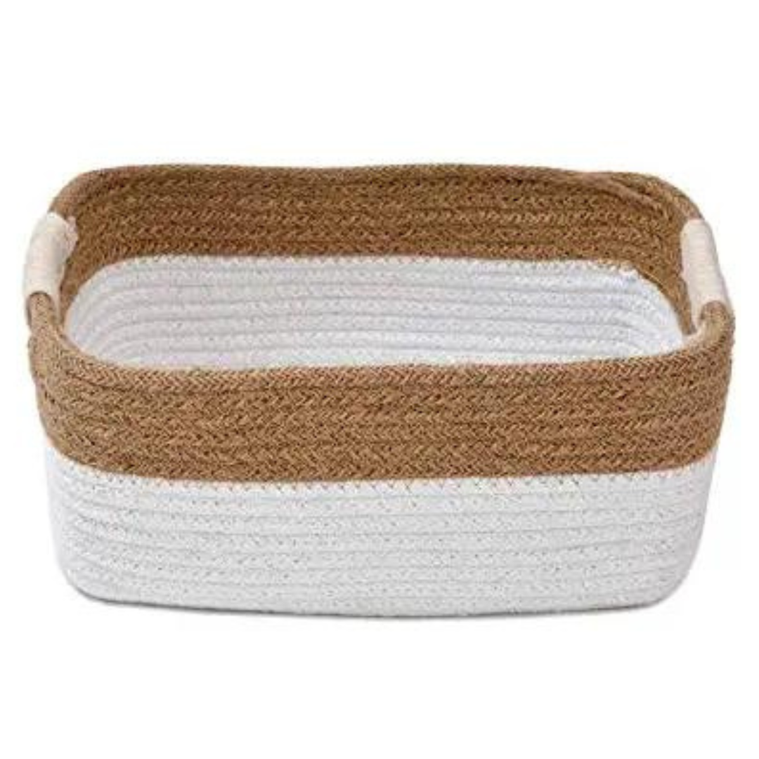 white-cotton-basket-in-beige-color-rectangular-small-decorative-handles-placed-on-beige-basket