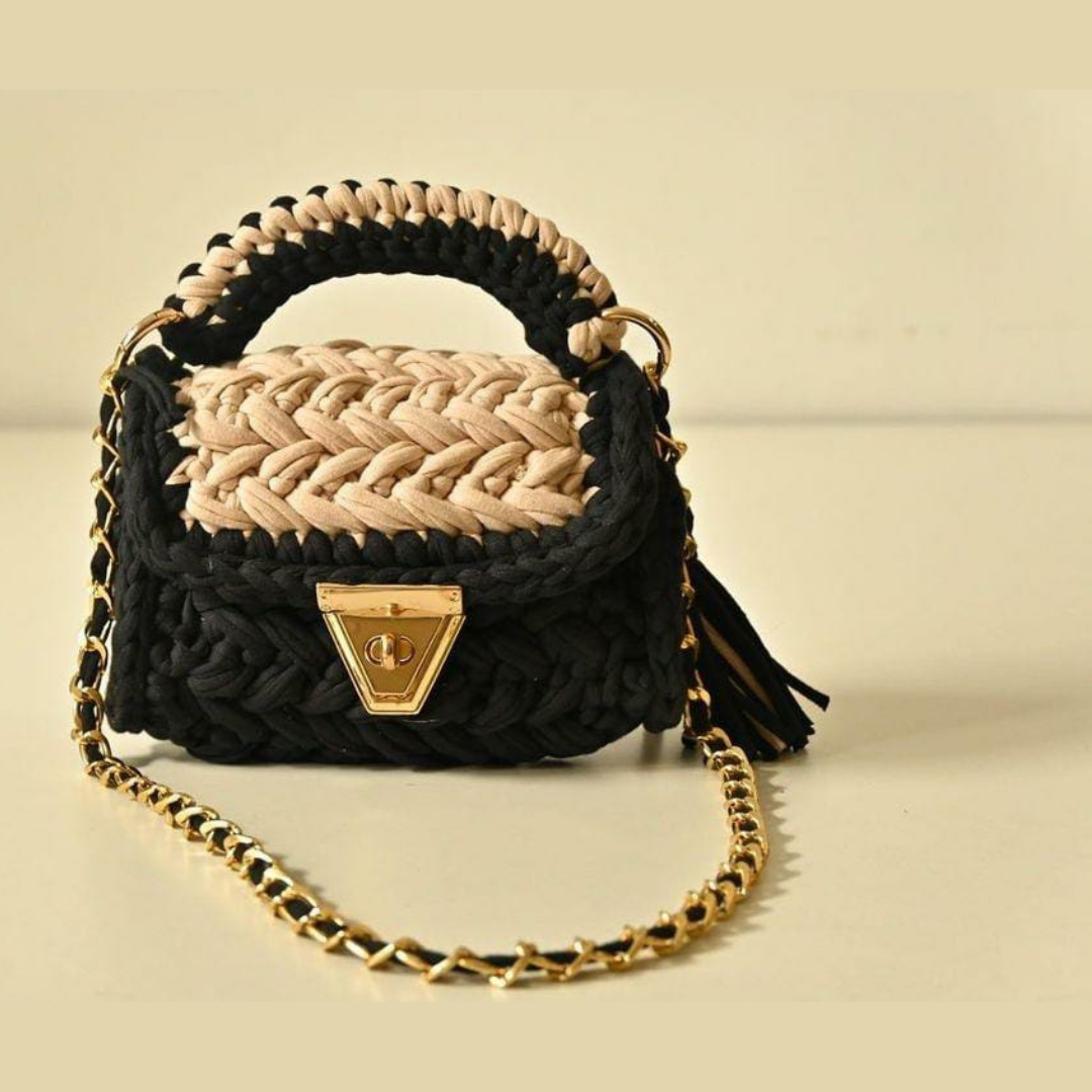 Black-color-crochet-handmade-sling-bag
