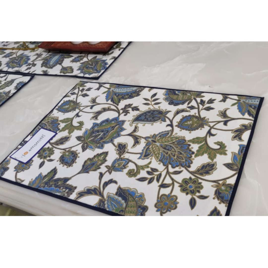 loomsmith-canvas-cotton-printed-table-mats-with-runner-combo-in-navy-blue-color-combination-of-colors-printed-placemat-close-view