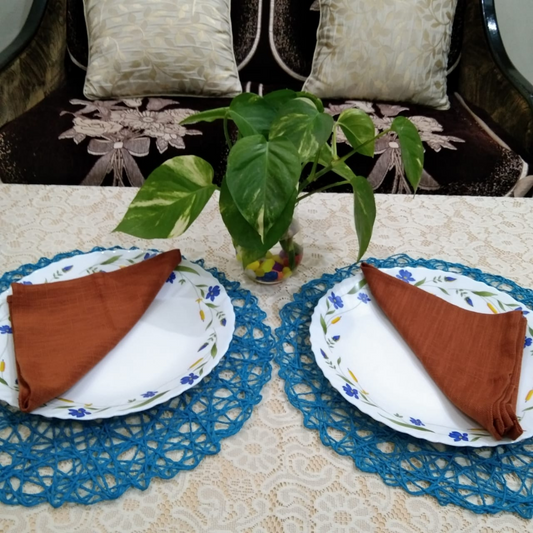 loomsmith-cotton-linen-napkin-set-of-six-for-dining-table-rust-color