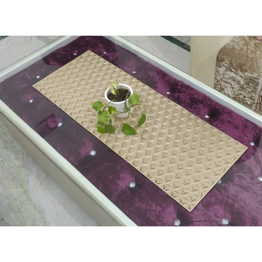 loomsmith-metallic-look-center-table-runner-abstract-triangle-design-print-gold-color-on-glass-table
