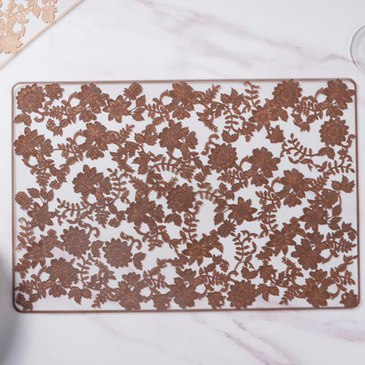 loomsmith-floral-table-mat-embossed-transparent-pvc-set-of-6-in-brown-color-for-home