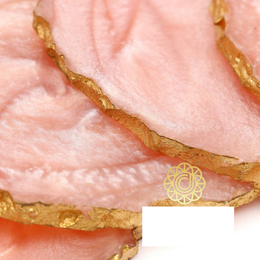 loomsmith-premium-resin-coaster-set-of-six-in-peach-color-with-golden-color-on-sides-wavy-peach-resin