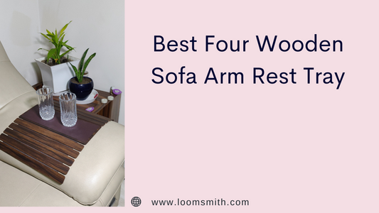 Best Four Wooden Sofa Arm Rest Tray