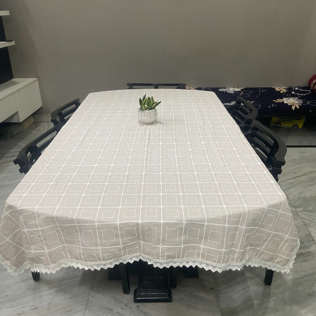 cotton-dining-table-cover-6 seater Dining-table-cover-table-cover 