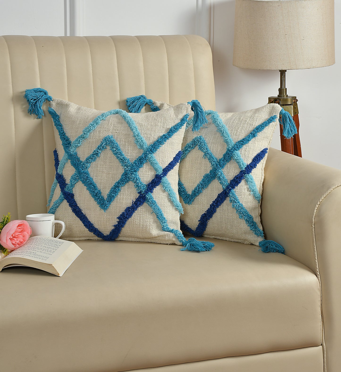 Boho Tufted Cushion cover - Set of 2