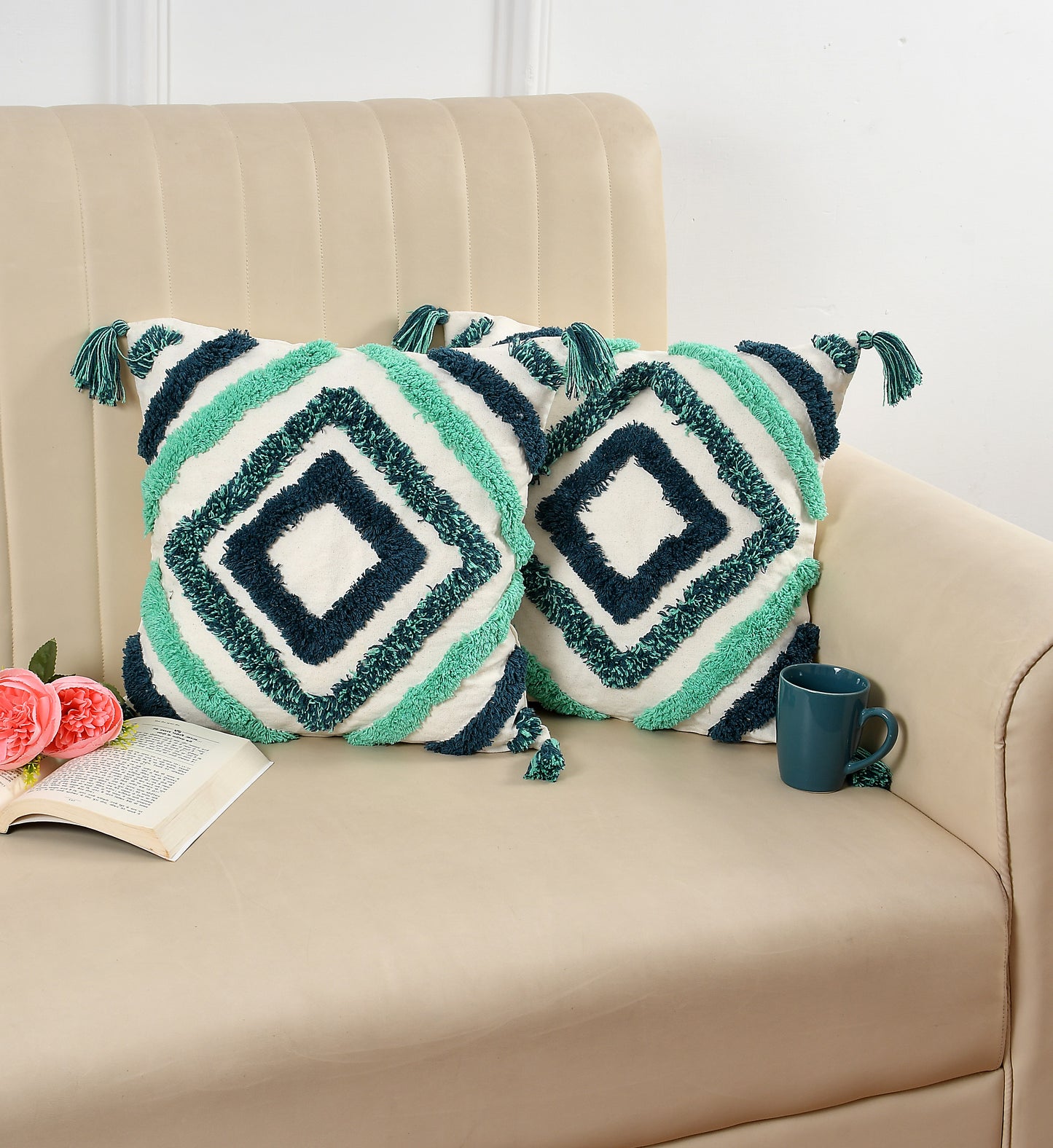 Boho Tufted Cushion cover - Set of 2