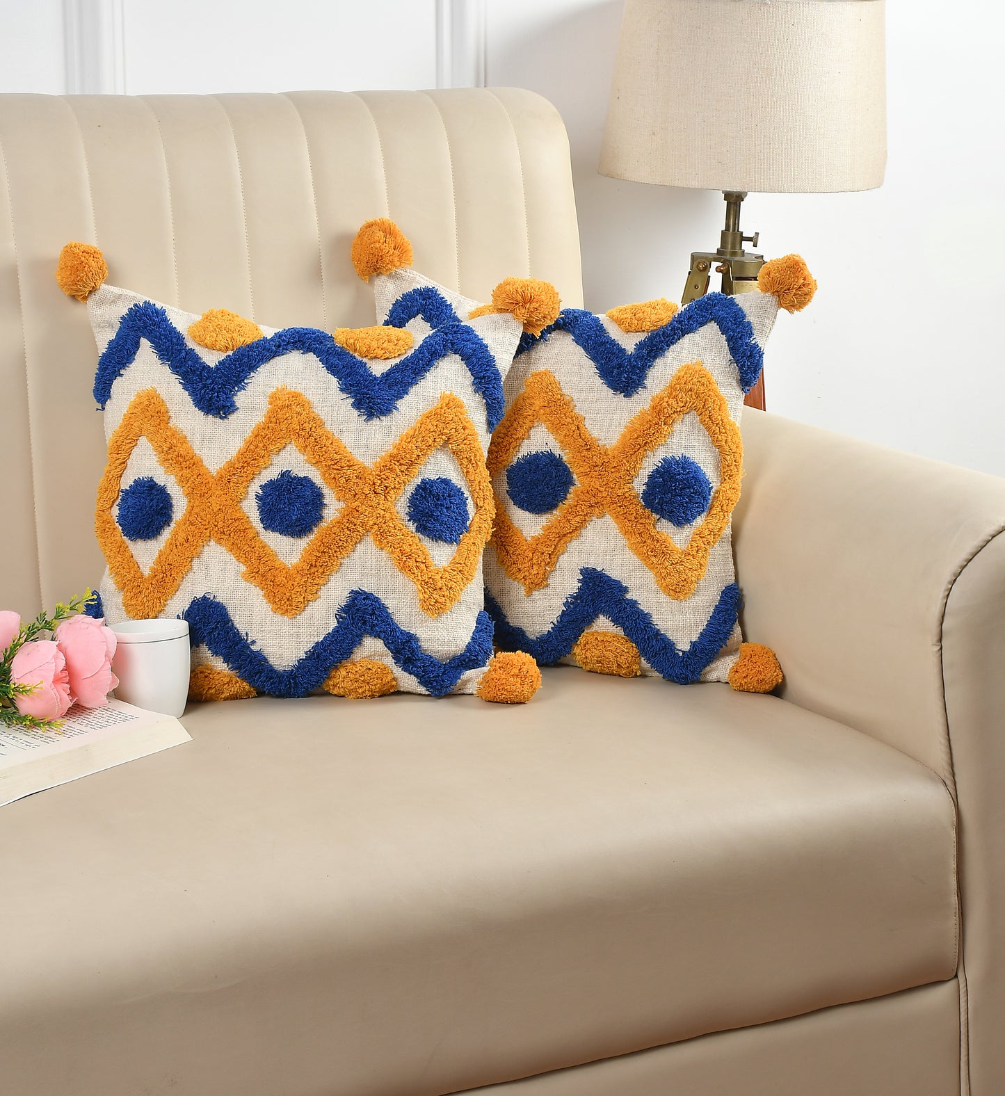 Boho Tufted Cushion cover - Set of 2