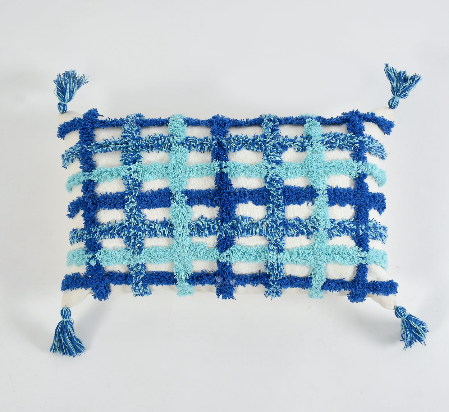 Grid Sea Tufted Cushion Cover - Set Of Two