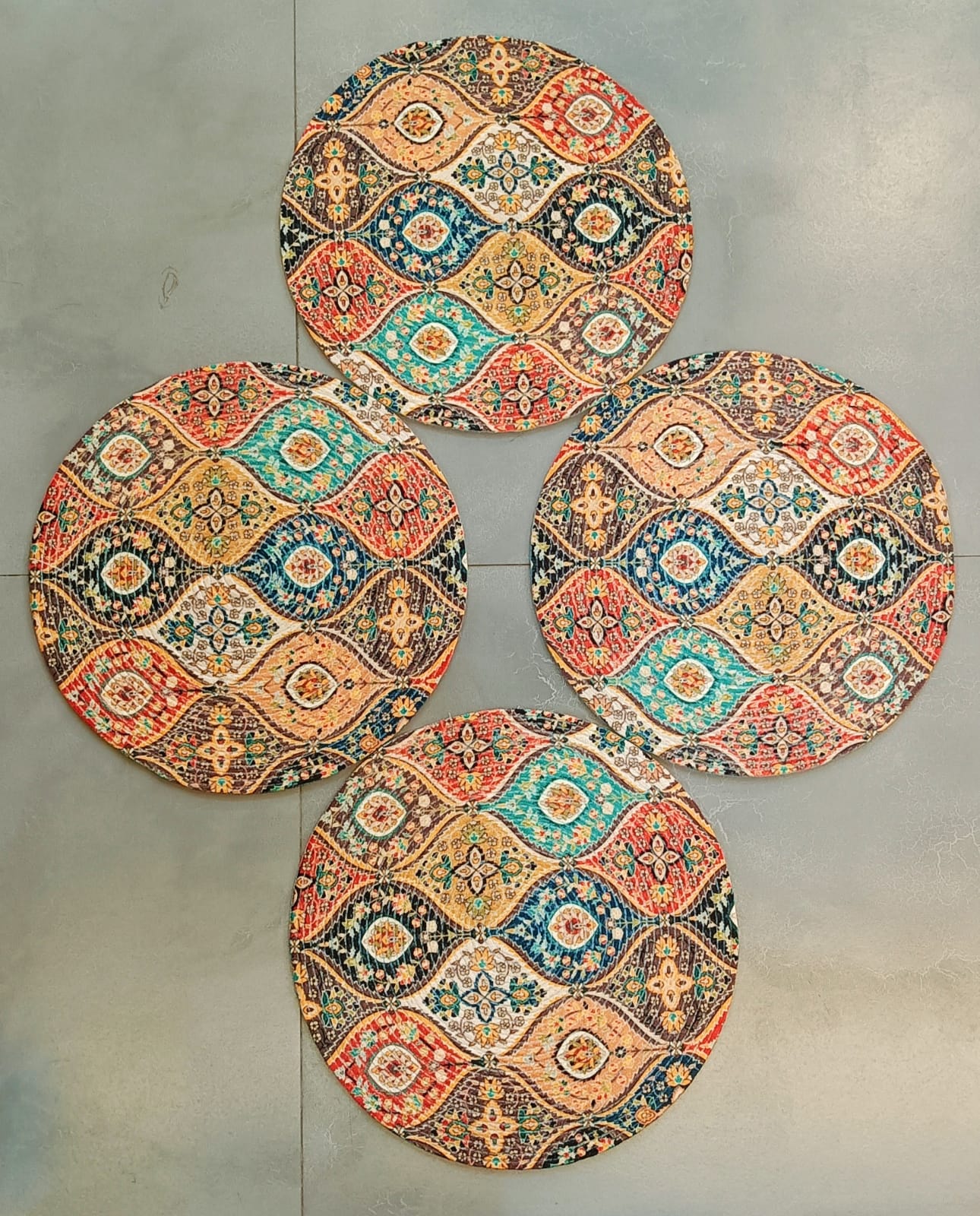 Printed and Braided Cotton Table Mat Design Images – Loomsmith