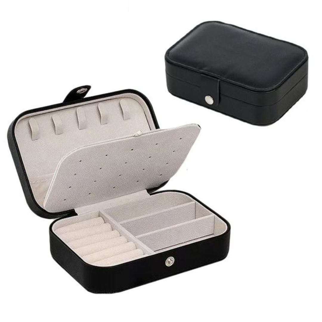 Black-color-jewellery-box-filled-with-earrings-and-rings jewellery-box-design designer-jewellery-box