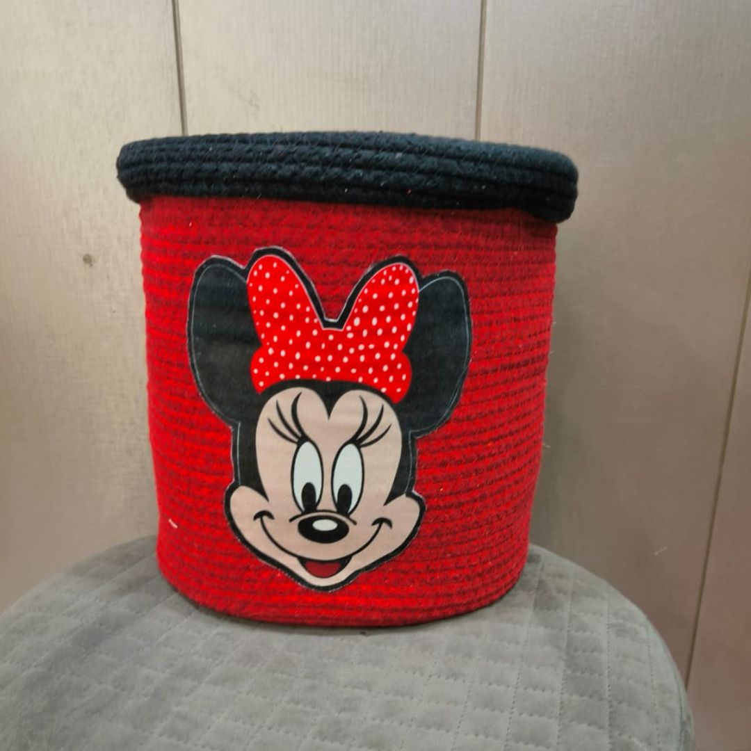 Kids-Minnie-cotton-rope-gift-basket