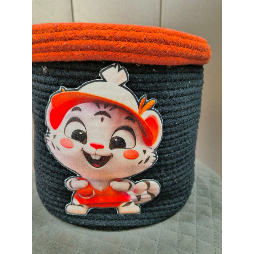 kids Rabbit cotton rope gift basket – Loomsmith