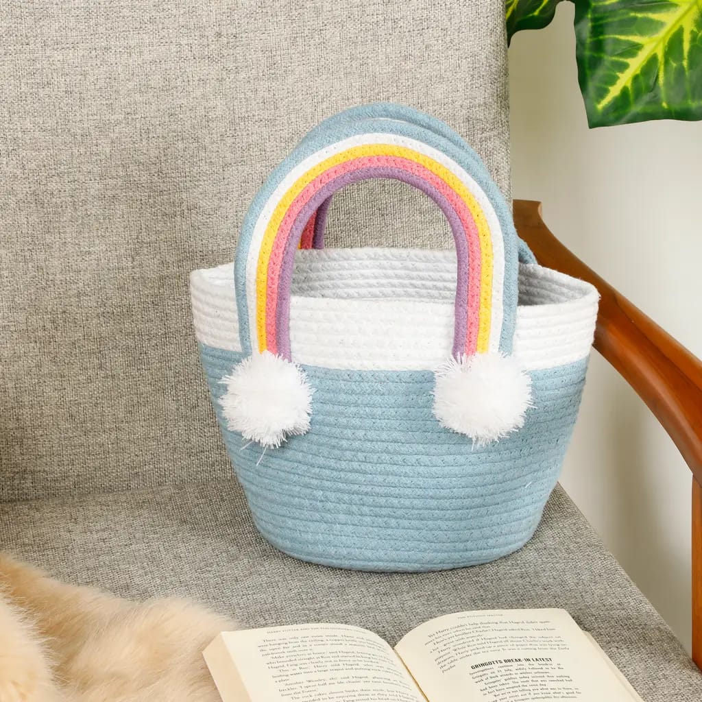 blue-color-Rainbow-Handle-Baskets