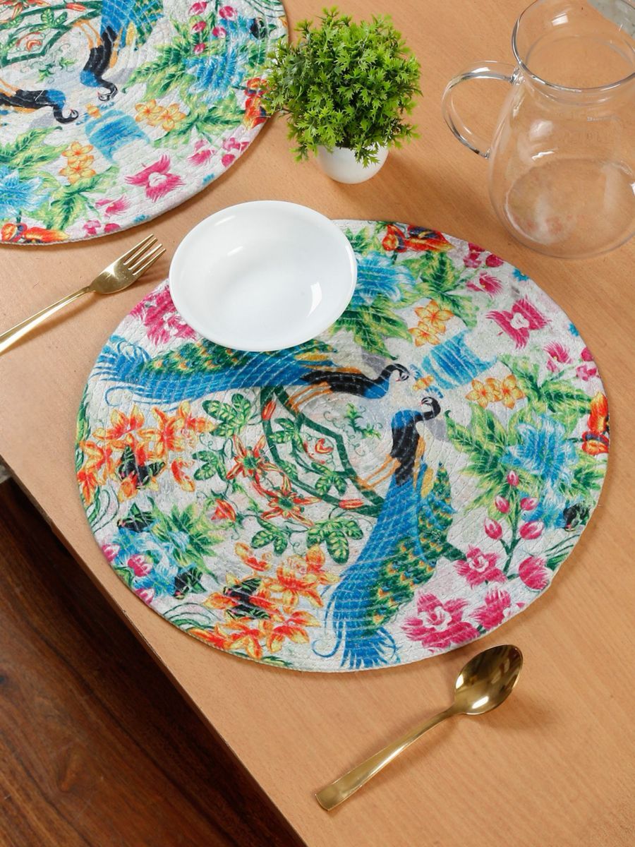 Printed and Braided Cotton Table Mats