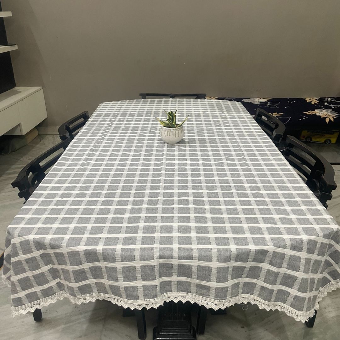 6 Seater Dining Table Cover  100% Organic cotton