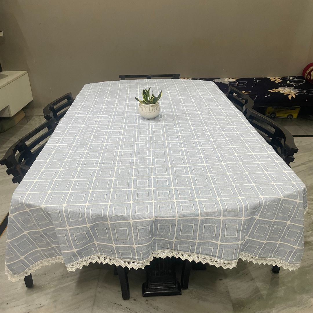 6 Seater Dining Table Cover  100% Organic cotton