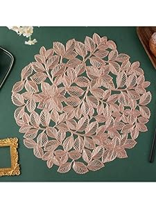 Laser Cut Metallic Look Dining Mats Set of 6/8