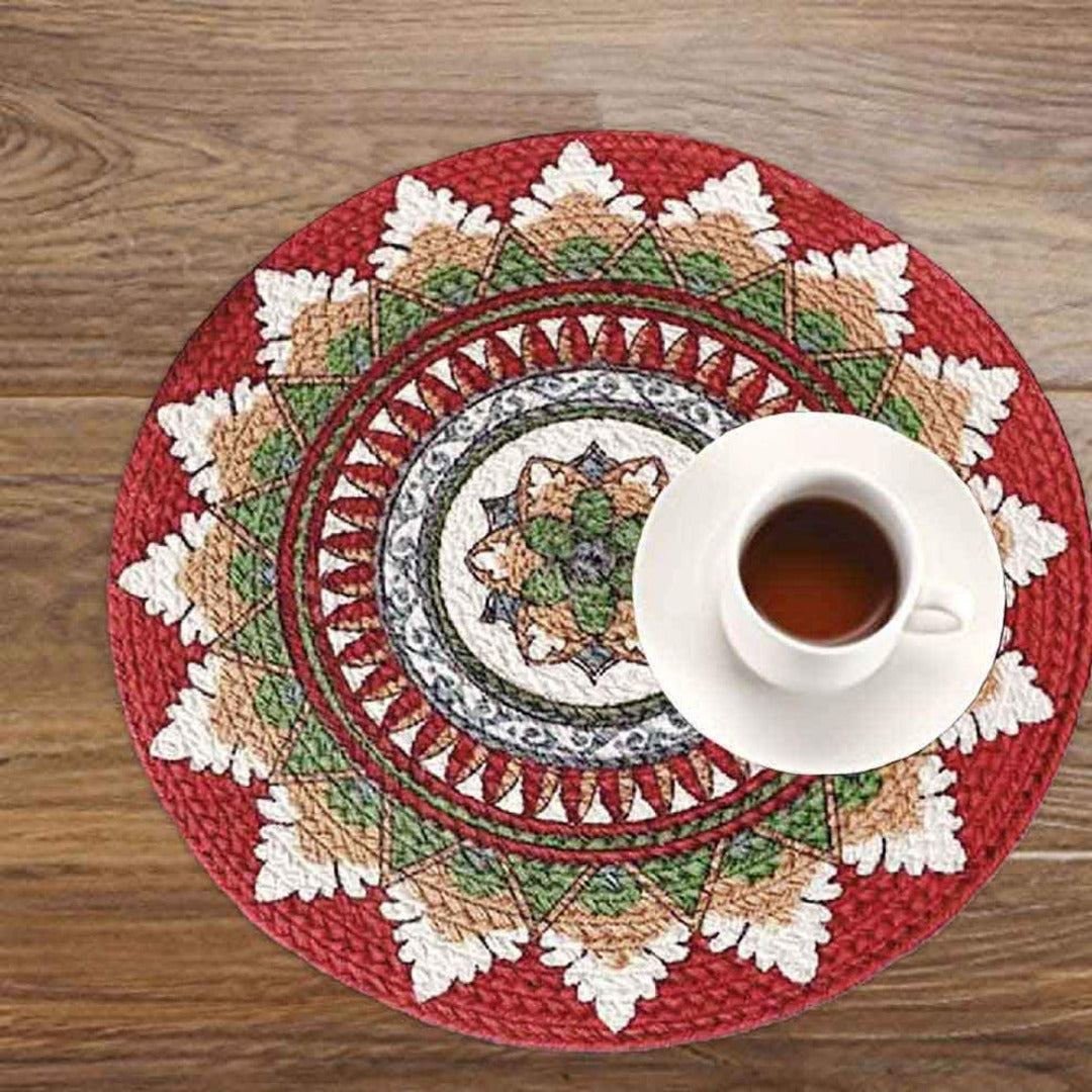 Printed and Braided Cotton Table Mats