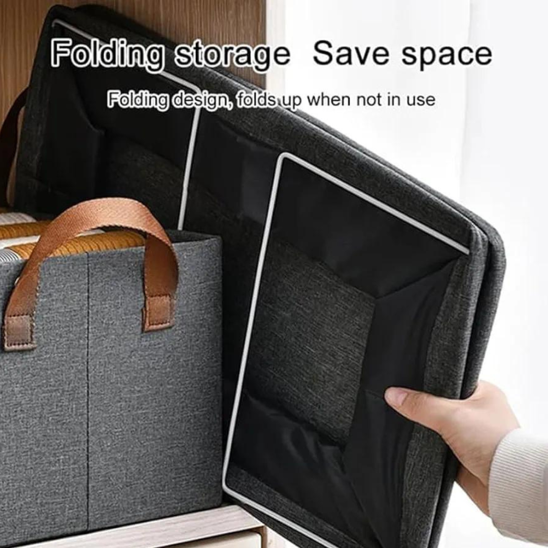 Oxford-Fabric-Plain-Clothes-Storage-Organiser-26-Litre-Capacity-For-Apparel-Clothes-Organiser-for-Wardrobe-foldable-easy-to-use-easy-to-store-folding-design-folds-up-when-not-to-use