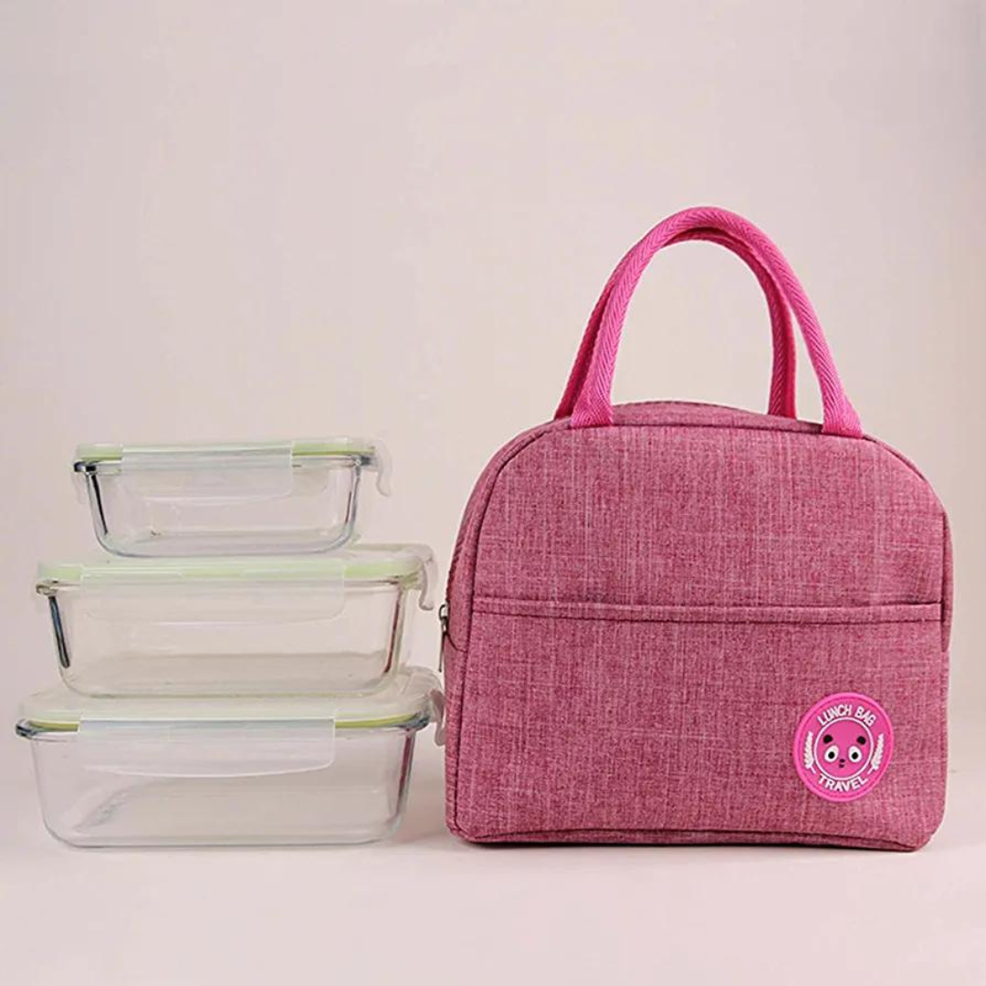 pink-colour-Insulated-lunch-bag