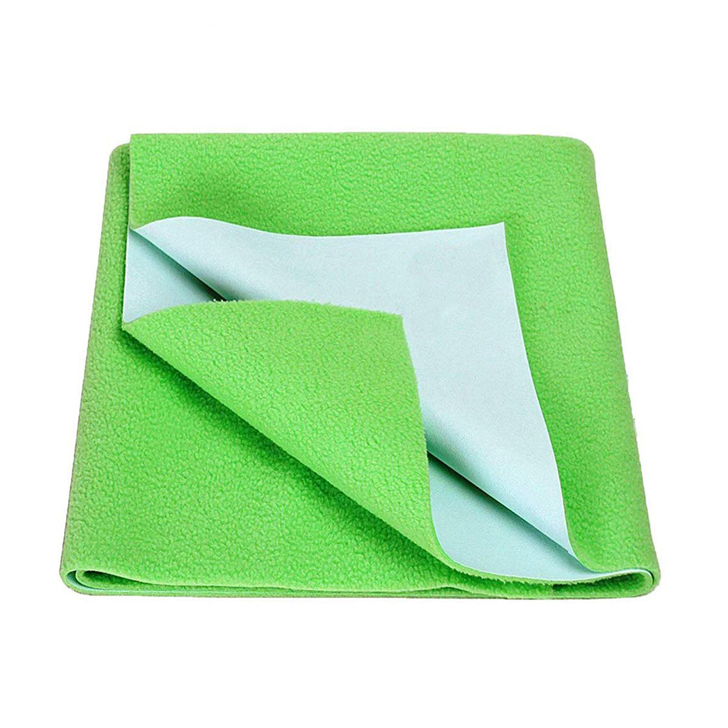 loomsmith-waterproof-baby-bed-protector-leakage-protection-prevent-odor-keep-dry-in-salmon-neon-green-color
